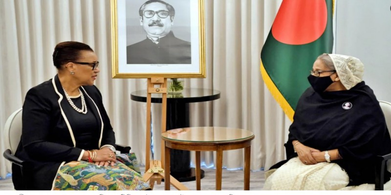 প্রধানমন্ত্রী শেখ হাসিনার সঙ্গে কমনওয়েলথ মহাসচিবের সাক্ষাৎ।।