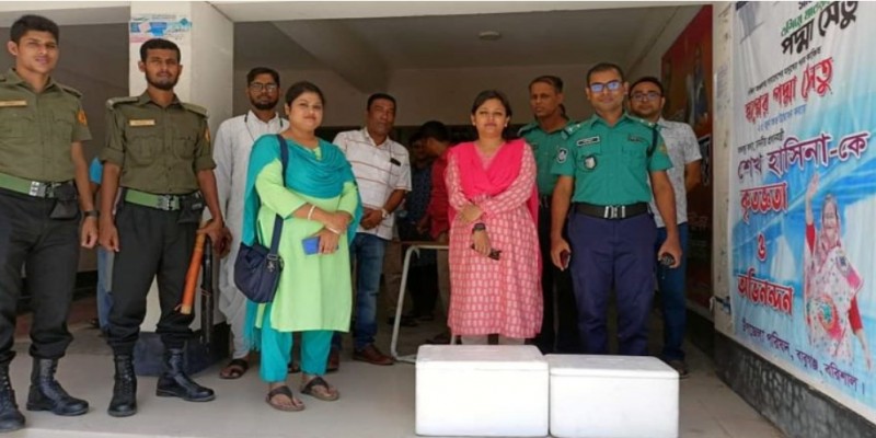 বিমানবন্দর এলাকায় অভিযান।।ইলিশ জব্দ