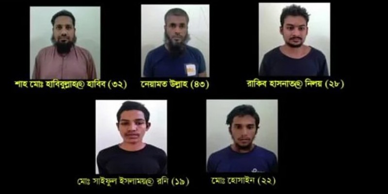 নতুন জঙ্গি সংগঠনের গ্রেপ্তার ৫ জনের তথ্য দিল র‌্যাব