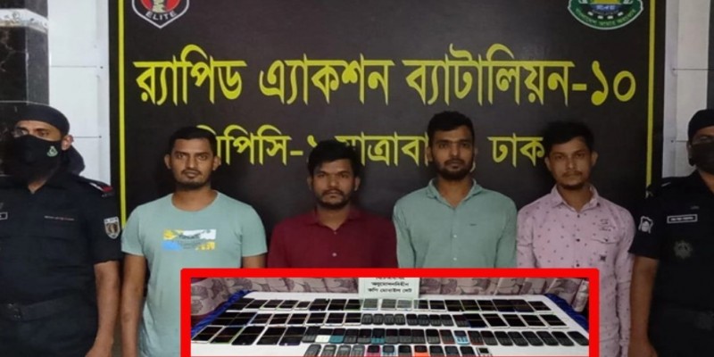 বিটিআরসির অনুমোদনহীন ৭৮ মোবাইল ফোনসহ গ্রেফতার ৪।।