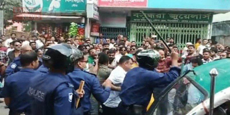 কিশোরগঞ্জে বিএনপির সঙ্গে সংঘর্ষে পুলিশসহ আহত ৩০।।