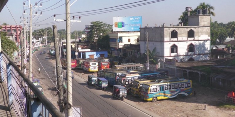 মৌলভীবাজারে চলছে ৩৬ ঘণ্টার পরিবহন ধর্মঘট।।