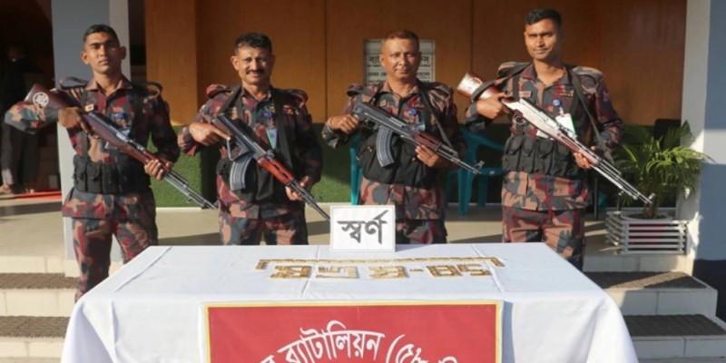 চুয়াডাঙ্গা-ঝিনাইদহ সীমান্ত থেকে স্বর্ণের ৯১ বার জব্দ।।