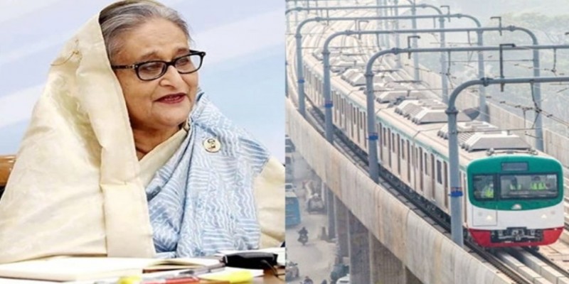 মেট্রোরেলের প্রথম চালক আফিজা।।যাত্রী প্রধানমন্ত্রী
