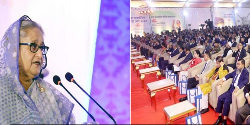বাণিজ্যমেলার উদ্বোধন করলেন প্রধানমন্ত্রী।।