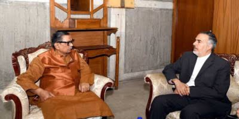 রাশেদ খান মেননের সঙ্গে ইরানের রাষ্ট্রদূতের সাক্ষাৎ।।