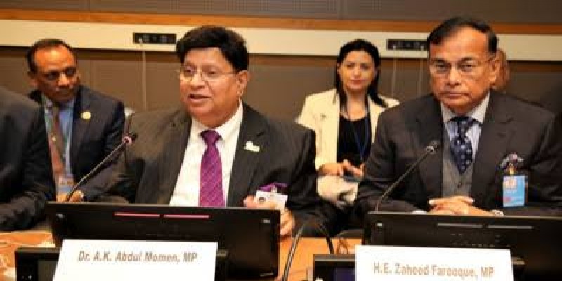 বৈশ্বিক শান্তি-স্থিতিশীলতার জন্য টেকসই পানি ব্যবস্থাপনা চাই।। পররাষ্ট্রমন্ত্রী