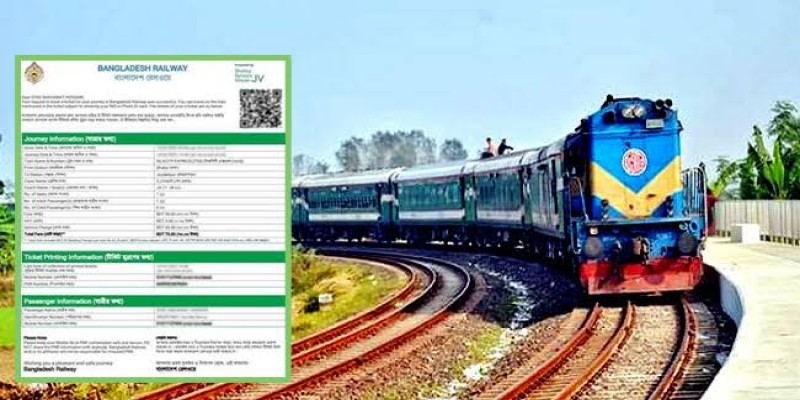 ট্রেনের টিকিটে সহযাত্রীর নাম বাধ্যতামূলক।।
