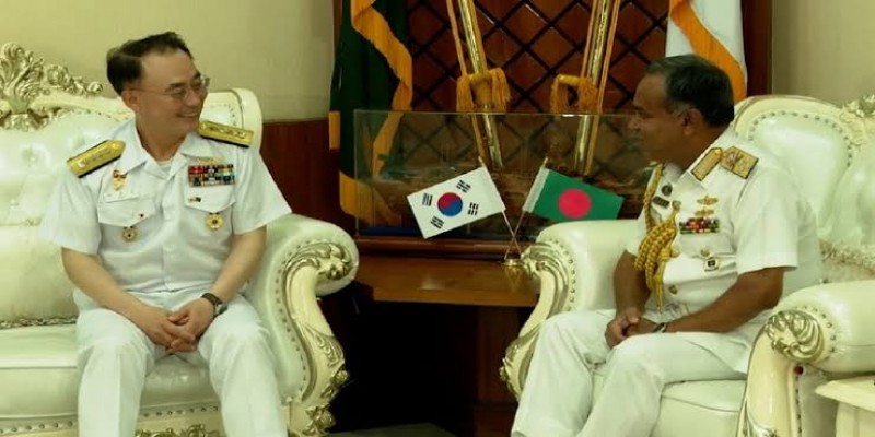 বাংলাদেশ ও দক্ষিণ কোরিয়ার নৌবাহিনী প্রধানের সাক্ষাৎ ।।