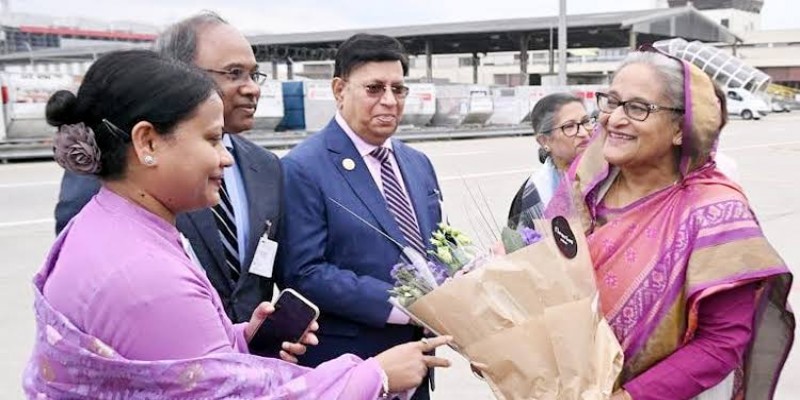 জেনেভায় পৌঁছেছেন প্রধানমন্ত্রী  ।।