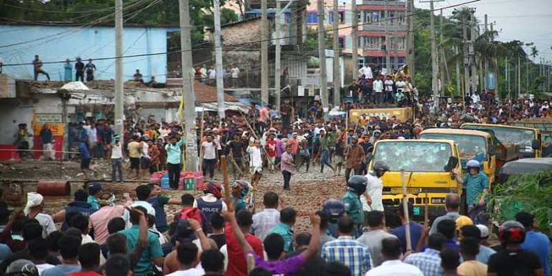 সিলেটে জলাবদ্ধতা নিয়ে সংঘর্ষ ।।