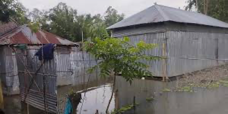 কুড়িগ্রামে বিপৎসীমার ওপরে দুধকুমার ।। নিম্নাঞ্চল প্লাবিত