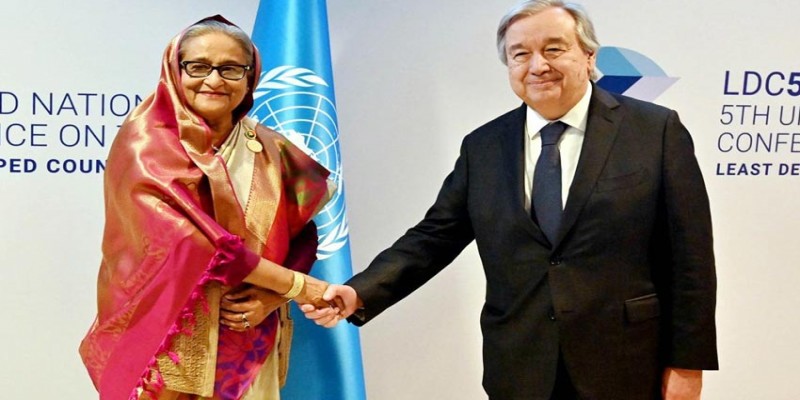 টানা চতুর্থবার বিজয়ে প্রধানমন্ত্রী শেখ হাসিনাকে জাতিসংঘ মহাসচিবের উষ্ণ অভিনন্দন॥