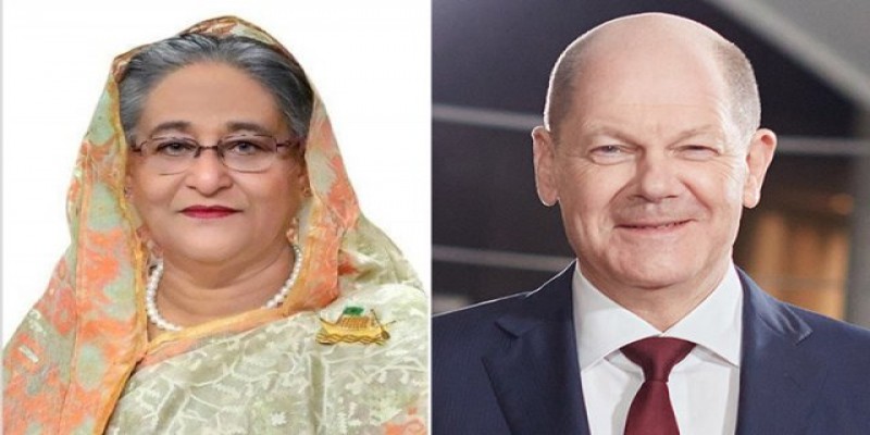 প্রধানমন্ত্রী শেখ হাসিনাকে জার্মানির চ্যান্সেলর ওলাফ স্কোলজের অভিনন্দন