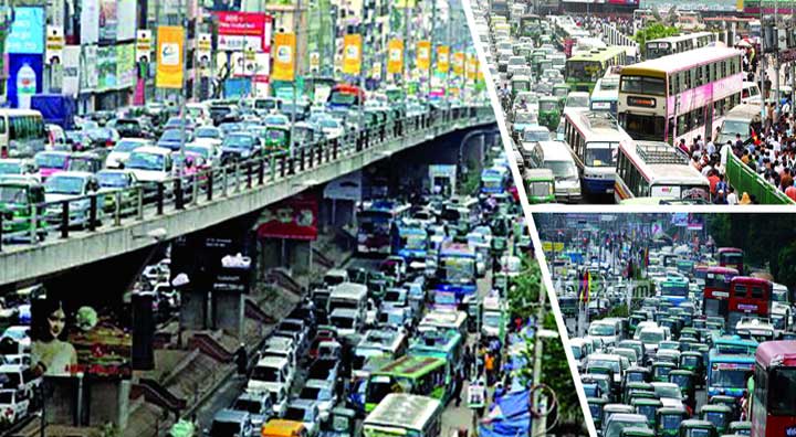 যানজটে রাজধানী ঢাকায় প্রতিদিন ৩২ লাখ কর্মঘণ্টা নষ্ট : বিশ্বব্যাংক।।