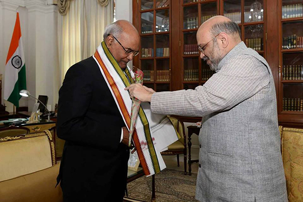 ভারতের নতুন রাষ্ট্রপতিকে শুভেচ্ছা জানালেন বিজেপি সভাপতি অমিত শাহ ।।