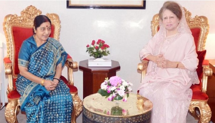 ভারতের পররাষ্ট্রমন্ত্রী সুষমা স্বরাজের সঙ্গে খালেদার সাক্ষাৎ আজ রাতেই
