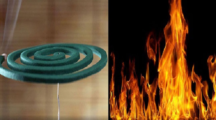 নীলফামারীতে কয়েলের আগুনে ১২ পরিবারের ৩২ ঘর পুড়ে ছাই।।