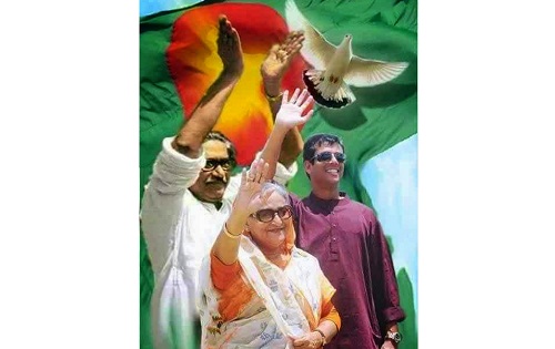 বঙ্গবন্ধু, শেখ হাসিনা ও জয়ের ছবি ছাড়া অন্যকোন ছবি ব্যবহার করে দলীয় প্রচারণা নয়।।   