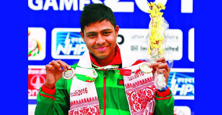 কমনওয়েলথ গেমসে বাংলাদেশকে দ্বিতীয় পদক এনে দিল শাকিল।।