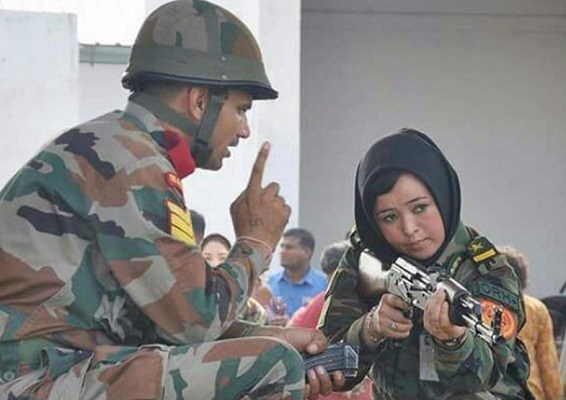 ভারতে এসে যুদ্ধের প্রশিক্ষণ নিচ্ছে আফগান নারী সেনারা।   