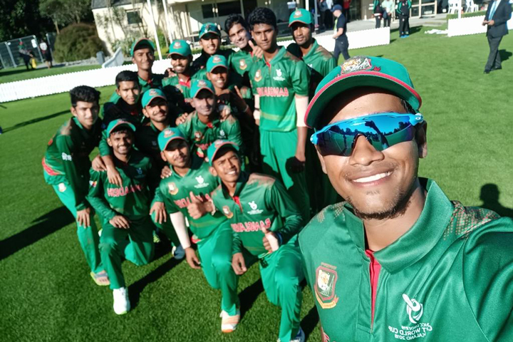 অনূর্ধ্ব-১৯ ক্রিকেট বিশ্বকাপ।। নামিবিয়ার বিপক্ষে বাংলাদেশের দাপুটে জয়।   
