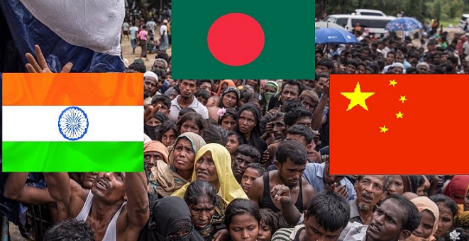 রোহিঙ্গা সংকট সমাধানে একই লাইনে দুই শক্তিশালী প্রতিবেশী ভারত ও চীন