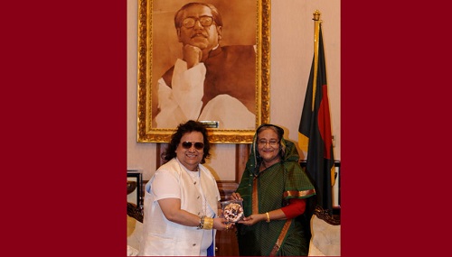 প্রধানমন্ত্রীর সৌজন্য সাক্ষাৎ করেছেন ভারতের বিখ্যাত সংগীতশিল্পী বাপ্পী লাহিড়ি।   