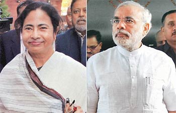 মমতাকে আগাম অভিনন্দন জানিয়েছেন ভারতের প্রধানমন্ত্রী মোদি.......