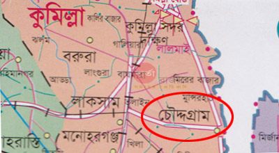 চৌদ্দগ্রামে বাস খাদে, নিহত ১ আহত ১৫