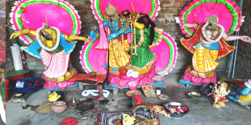 বরিশালে রাধাগোবিন্দ মন্দিরের প্রতিমা ভাংচুর॥স্বর্ণালঙ্কারসহ নগদ টাকা লুট