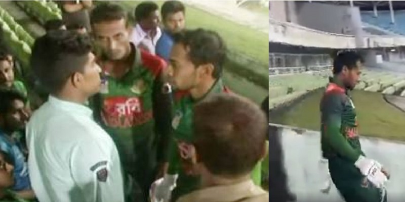 দর্শকের কটূক্তি শুনে মেজাজ হারালেন ক্রিকেটার মুশফিক॥