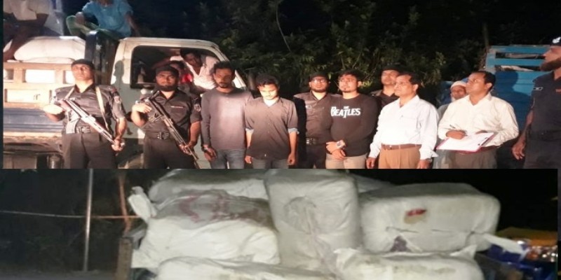 ঝালকাঠিতে সাড়ে ১১ হাজার কেজি নিষিদ্ধ পলিথিন উদ্ধার ।। আটক ৩