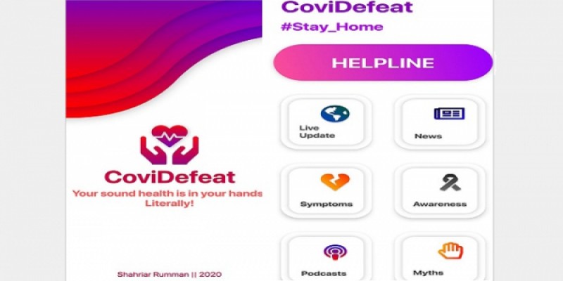 সহজেই করোনার তথ্য জানাবে চুয়েট শিক্ষার্থীর তৈরি অ্যাপ॥