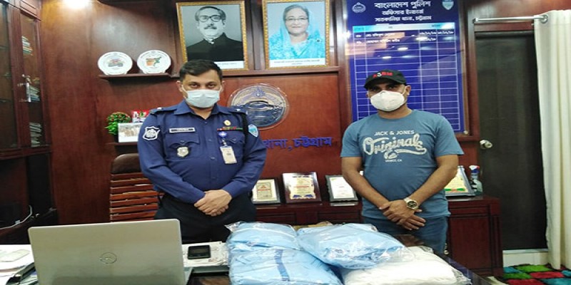 চট্টগ্রামের সাতকানিয়া উপজেলায় থানা–পুলিশের সুরক্ষায় পিপিই দিল কেএসআরএম॥