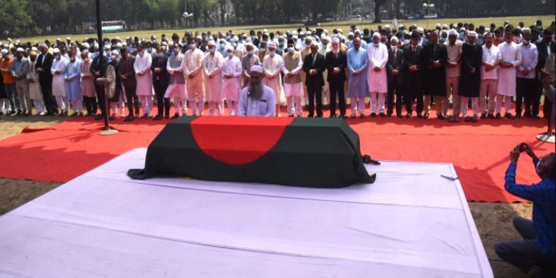 জাতীয় ঈদগাহে সাবেক রাষ্ট্রপতি ও প্রধান বিচারপতি সাহাবুদ্দীনের জানাজা অনুষ্ঠিত॥