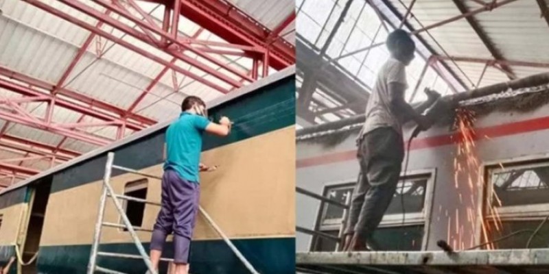 ঈদযাত্রা আনন্দময় করতে মেরামত হচ্ছে ৫০টি রেল কোচ॥