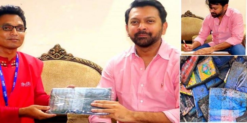 লাখ টাকায় বঙ্গবাজারের পোড়া লুঙ্গি কিনলেন তাহসান।।