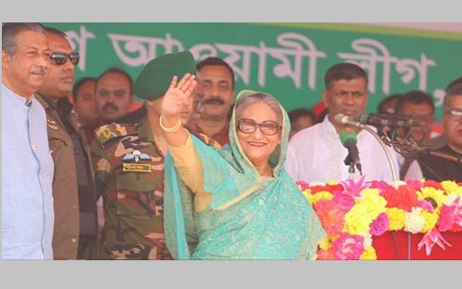 উন্নয়নের ধারা অব্যাহত রাখতে আবারও নৌকায় ভোট দিন।।খুলনার জনসমুদ্রে প্রধানমন্ত্রী শেখ হাসিনা