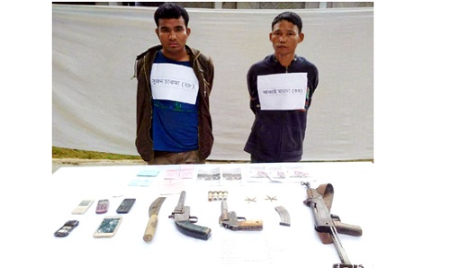 খাগড়াছড়িতে যুক্তরাষ্ট্রের তৈরি অত্যাধুনিক অস্ত্রসহ দুই সন্ত্রাসী আটক।।   