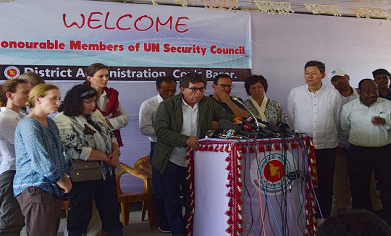 রোহিঙ্গাদের নিরাপদে নিজঘরে ফিরে যেতে কাজ করবে জাতিসংঘ নিরাপত্তা পরিষদ।। প্রতিনিধি দলের প্রধান